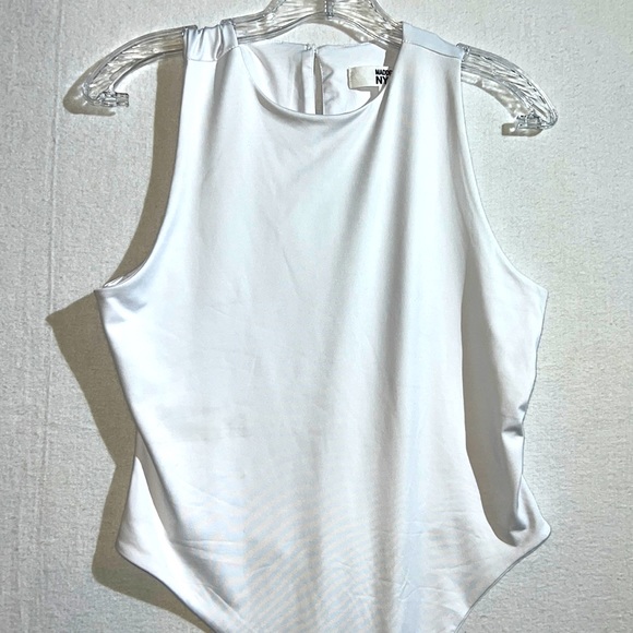 High Neck Bodysuit BRAND NEW MADDEN NYC Large - Fits like a Small!! - Picture 2 of 8